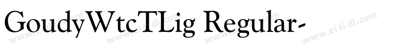 GoudyWtcTLig Regular字体转换